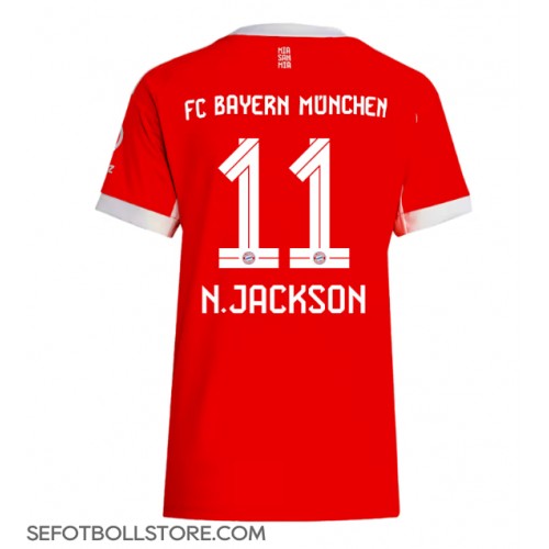 Bayern Munich Nicolas Jackson #11 Replika Hemmatröja Dam 2025-26 Kortärmad Bayern Munich Nicolas Jackson #11 Replika Hemmatröja Dam 2025-26 Kortärmad